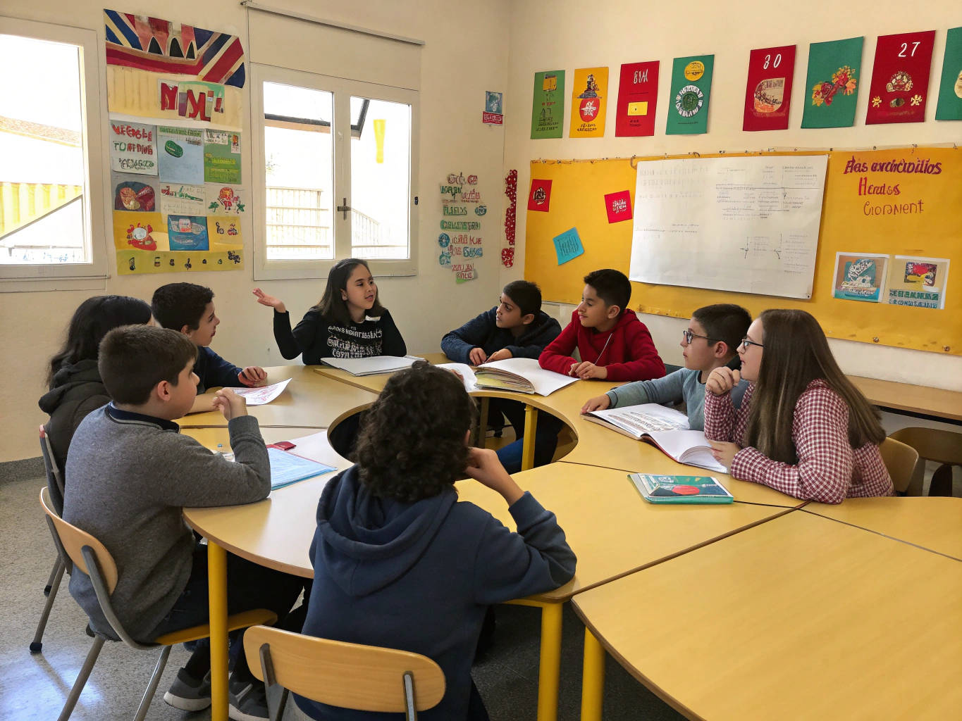 Momento de conversación cálida y escucha en grupo de apoyo